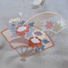 Japanese Silk Kimono Houmongi - KM585